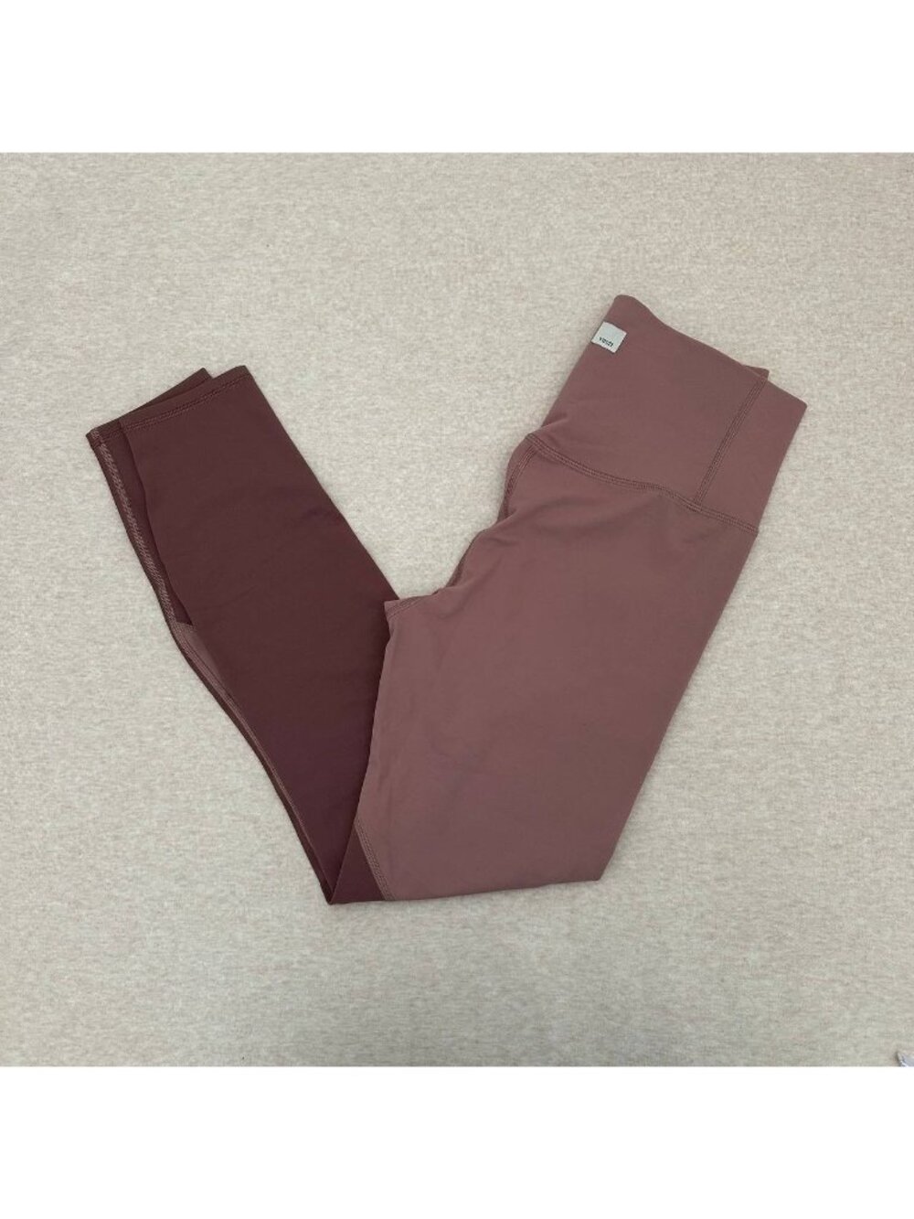 Vuori Leggings Women's Size M Pink Two-Tone High Rise Athletic Pants VW460 - Picture 10 of 11